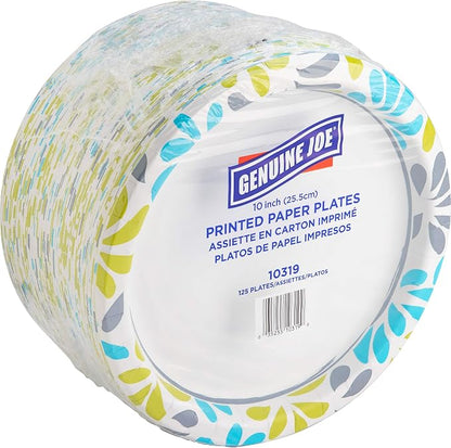 Genuine Joe Printed Paper Plates - Image 3