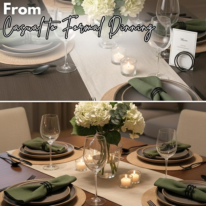 ALPHA Living HOME Metal Spiral Napkin Rings Set of 12 - Image 5