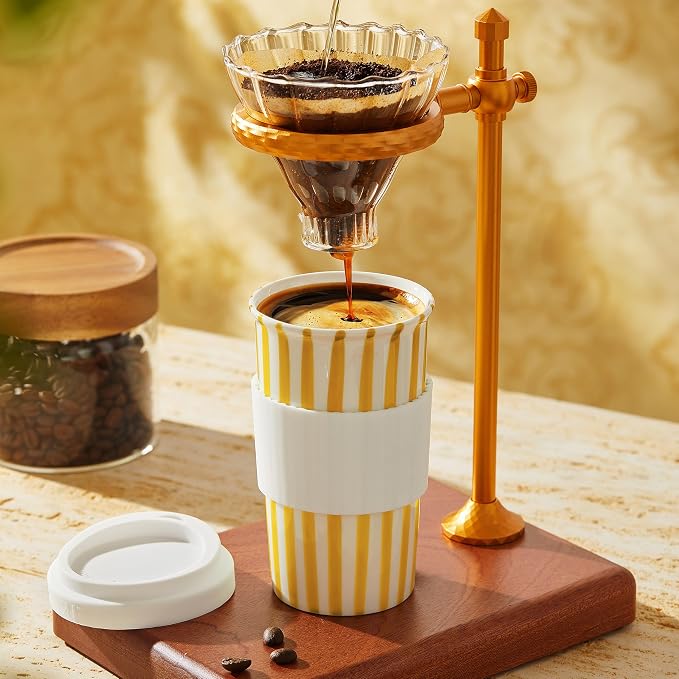 Ceramic Travel Mug with Lid – Cute Coffee Cup - Image 5