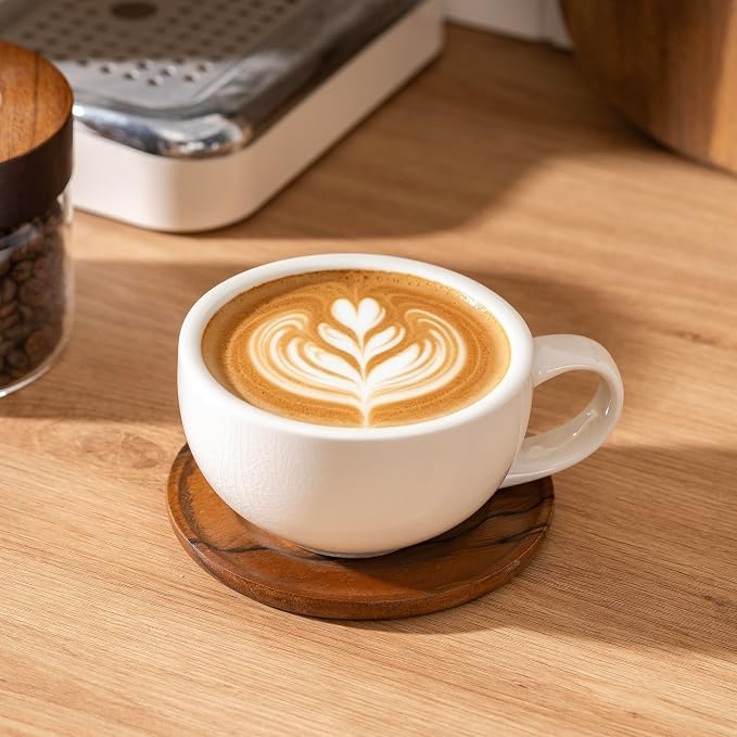 Crackle Glaze Ceramic Coffee Cup - Image 4