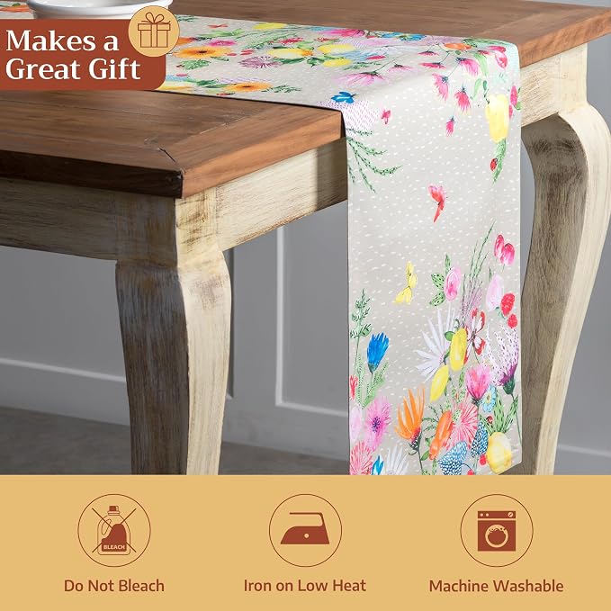 Maison d' Hermine Table Runner 100% Cotton 14.50" x 108" | Table Runners 108 - Image 5