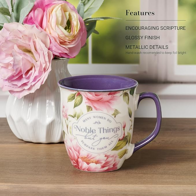 Christian Art Gifts Large Ceramic Inspirational Scripture Coffee & Tea Mug - Image 3
