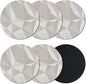 Geometric Minimalist Coasters Set of 6, Absorbent Coasters by Unknown