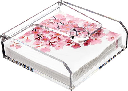 DINGHUO Acrylic Napkin Holder for Table, Suitable for Kitchen, Outdoor & Indoor by DINGHUO