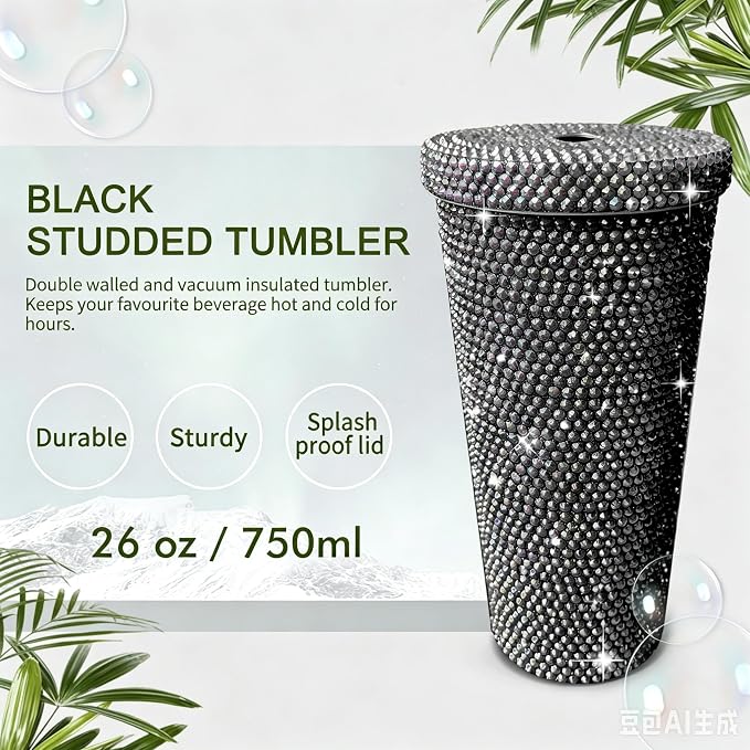 26oz Bling Rhinestone Tumbler - Image 2