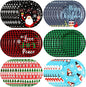 Gerrii 60 Pcs Christmas Party Plates 7 Inch Xmas Holiday Disposable Paper by Gerrii