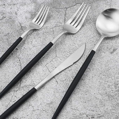20-Piece 18/10 Stainless Steel Flatware Silverware, Luxury Dinnerware Set - Image 7