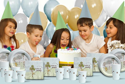 Winnie the Pooh Bear Boy's Birthday Party Supplies Set Plates Napkins Cups - Image 7
