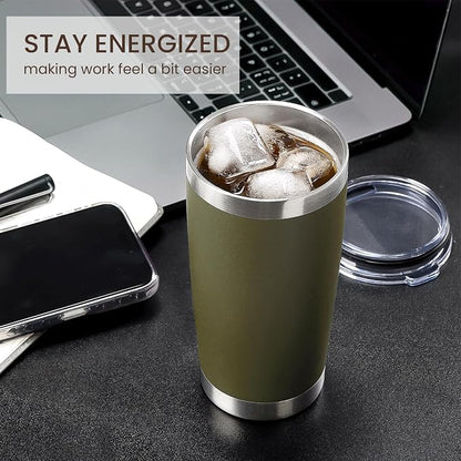 MEWAY 20oz Tumbler 4 Pack Double Wall Vacuum Insulated Travel Mug Bulk - Image 4