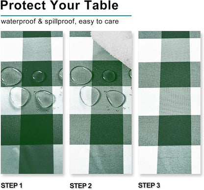 Checkered Tablecloth Rectangle, 70 x 90 Inch - Image 3