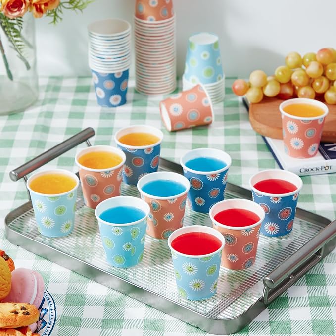 SIUQ 300 Pack 3 oz Paper Cups, Disposable Bathroom Cups, Mini Mouthwash Cup | - Image 4