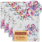 Maison d' Hermine Cloth Napkins Set of 4 100% Cotton Everyday Reusable Square Napkins Cloth Washable Dinner Party Wedding Restaurant Valentines Day Decorations Spring/Summer (Rose Garden, 20" x 20")