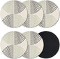 Modern Aesthetic Art Coasters Set of 6, Absorbent Coasters by Unknown