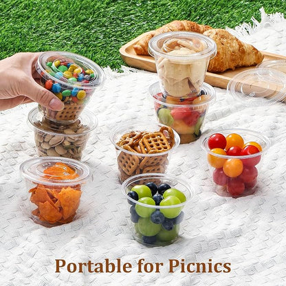AOZITA [50 Sets, 9 oz Clear Plastic Cups - Image 6