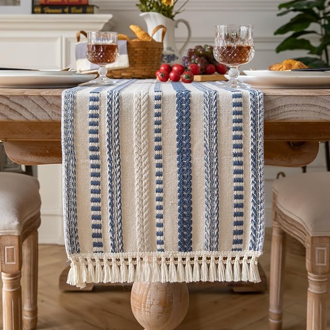Caflife Boho Table Runner 60 Inchs Long, Dining Room Home Decor by Caflife
