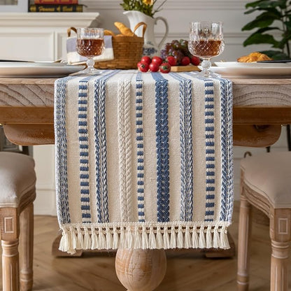 Caflife Boho Table Runner 60 Inchs Long, Dining Room Home Decor by Caflife