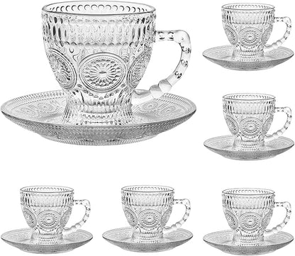 cosnou Vintage Glass Tea Cups by cosnou