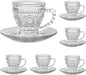cosnou Vintage Glass Tea Cups by cosnou