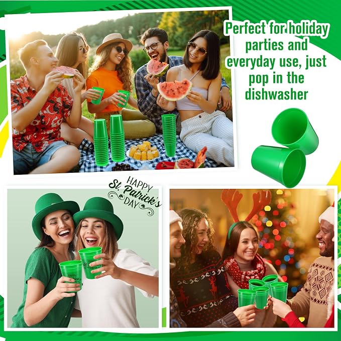 Yungyan 50 Pack 16 oz Stadium Cups Reusable Plastic Cups Blank Drink Stadium - Image 7