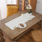 Gernaice 2PCS Boho Table Runner, Rustic Cotton Linen Farmhouse Table Runners by Gernaice