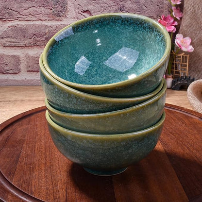 Porcelain Rice Bowls Ceramic Sushi Bowl Set of 4 Perfect - Image 8