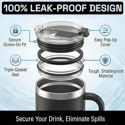 Beast 42 oz Tumbler with Handle Stainless Steel Vacuum Insulated Coffee Ice Cup - Image 4