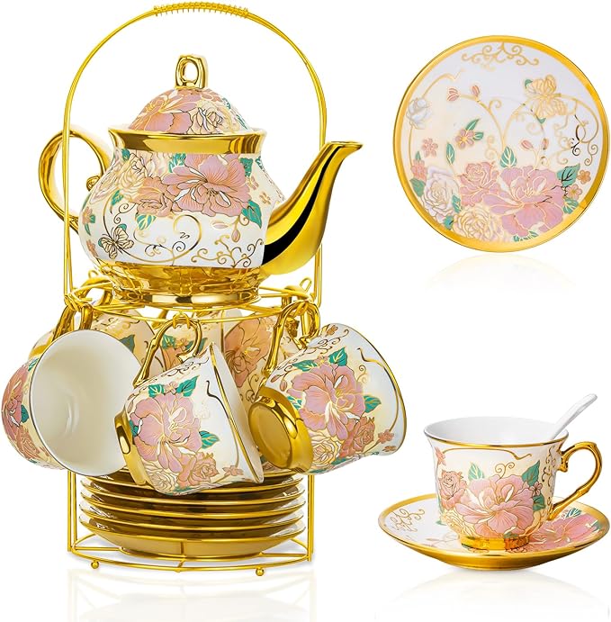 20 Pieces European Ceramic Tea Set by TATSUMI