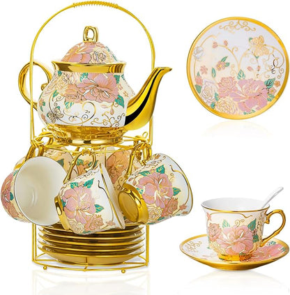 20 Pieces European Ceramic Tea Set by TATSUMI