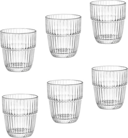Bormioli Rocco Barshine 10.38 oz. Rocks Stackable Tempered Drinking Glasses by Bormioli+Rocco