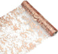 Snowkingdom Rose Gold Table Runner 11 Inch x 49 Feet Glitter Sequin Metallic by Snowkingdom