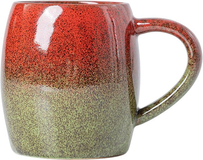 Handmade 22oz Ceramic Coffee Mug, Ergonomic Large Handle, Ideal Gift by XIYUANJI