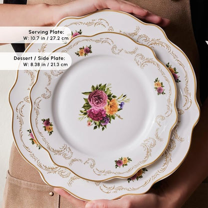 Karaca Forever Bone China Antique 24-Piece Dinner Set - Image 7