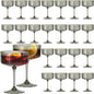 24PCS Plastic Martini Glasses, Unbreakable Reusable Champagne Coupe, Removable by Unknown