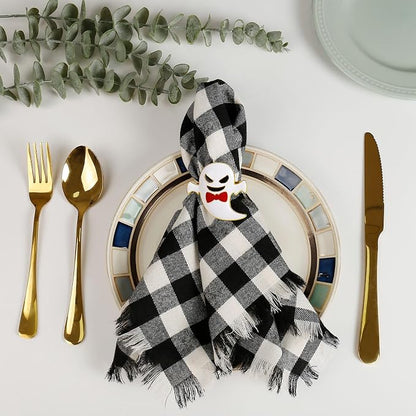 wonlex Halloween Napkin Rings Set of 6 - Image 7