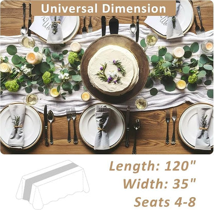 Cheesecloth Table Runner, 120 Inch 10 FT, 35x120 Inches Boho Rustic Cheesecloth - Image 4