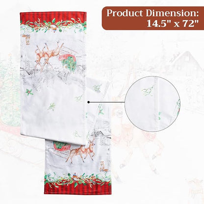 Maison d' Hermine Table Runner 100% Cotton 14.50" x 72" | Table Runners 72 - Image 7