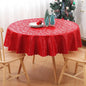 Smiry Round Table Cloth, Waterproof Heavy Duty Vinyl Tablecloths, Wipeable Washable Table Cover for Kitchen and Dining Room (Red, 70" Round)