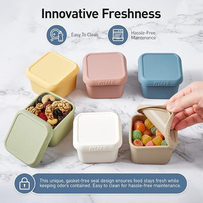ISSEVE 6Pack 6oz Silicone Snack Containers - Image 5