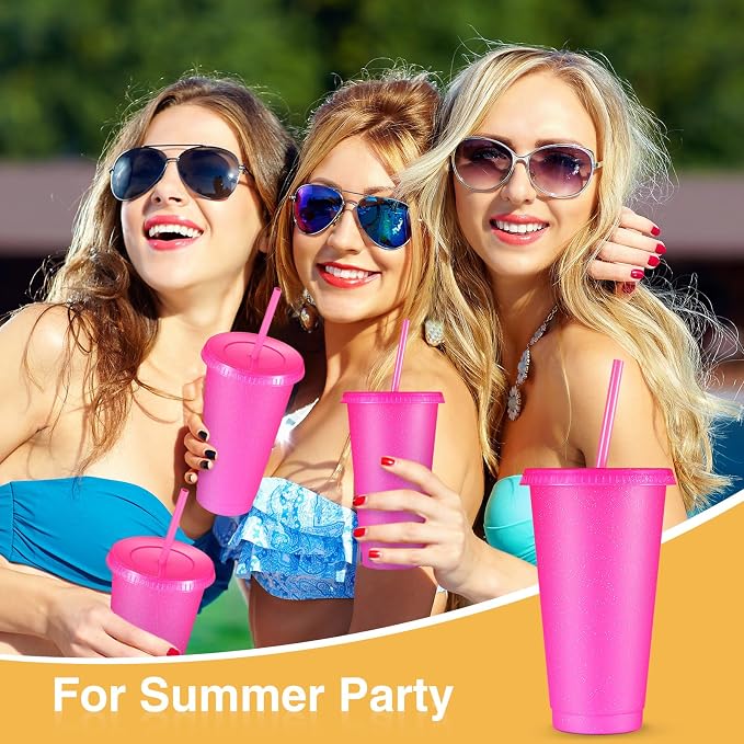 Amyhill 12 Pcs Reusable Glitter Cups - Image 5