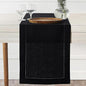 D'Moksha Homes Linen Black Table Runner 120 Inches Long - 100% Pure Linen Hemstitch 14 x 120 Inch Table Runner for Dining, Spring, Easter - Classic Hemstitch