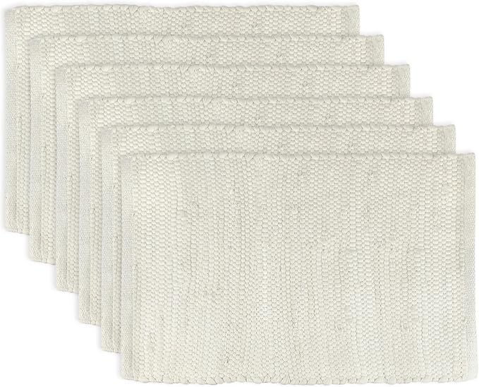 DII Handmade Chindi Tabletop, Reversible and Machine Washable, Placemat Set by DII