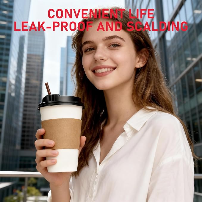 16 oz 100 Pack Coffee Cups - Image 7