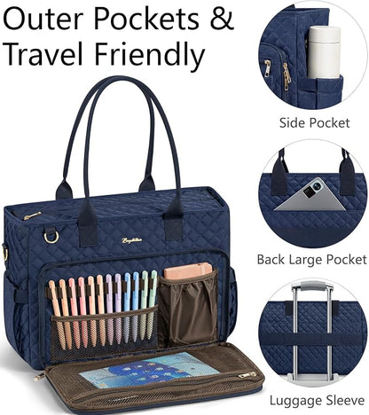 Bagstellar Teacher Tote Bag for Women, 15.6" Laptop Work Tote Computer Bag | - Image 6