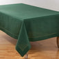 SARO LIFESTYLE Hemstitched Border Tablecloth, Jasper Green by SaroLifestyle