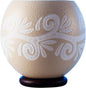 Straight edge ostrich eggshell bowl