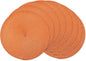 AHHFSMEI Round Braided Placemats 15 Inch Round Table Mats for Dining Tables Natural Woven Heat Resistant Place mats Set of 8 (Orange,8)