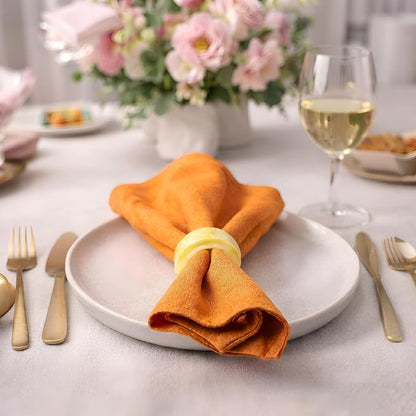 Unique Artisan Resin Napkin Rings Set of 48, Luxurious Modern Table Decor - Image 8