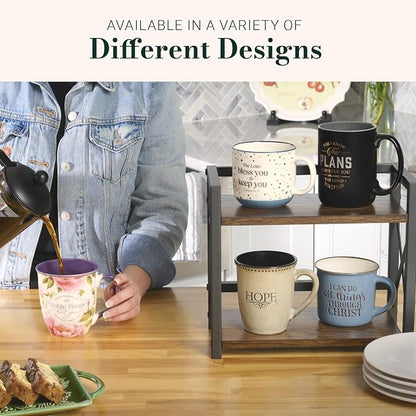 Christian Art Gifts Large Inspirational Scripture Ceramic Coffee & Tea Mug - Image 9