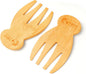 Bamboo Salad Hands Wooden Salad Serving Utensils – Natural Wood Salad Servers by ChefStudio