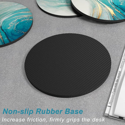 Nipichsha Coasters for Drinks, Kitchen Home Decor Housewarming Gift, Round 4 in - Image 5